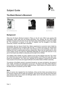 Black Women's Movement