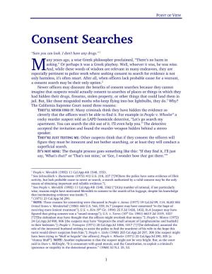 Consent Searches