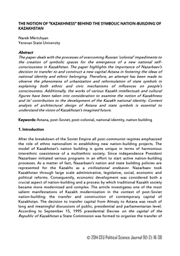 2014 CEU Political Science Journal 9(1-2): 16-38 CEU Political Science Journal