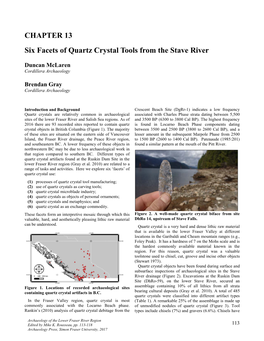 CHAPTER 13 Six Facets of Quartz Crystal Tools from the Stave River