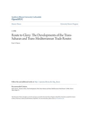 Route to Glory: the Developments of the Trans-Saharan and Trans