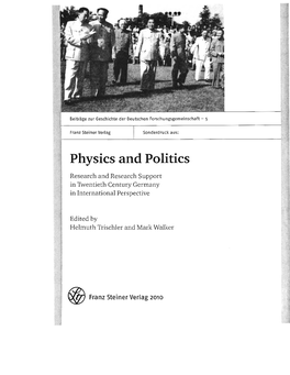 Physics and Politics