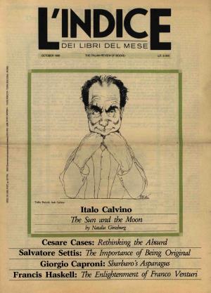 Italo Calvino the Sun and the Moon Cesare Cases