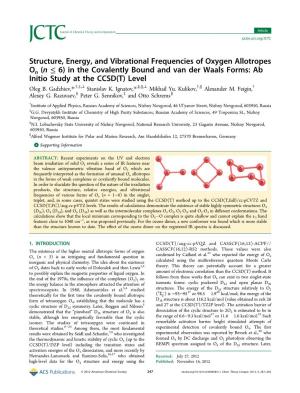 Structure, Energy, and Vibrational Frequencies of Oxygen Allotropes On