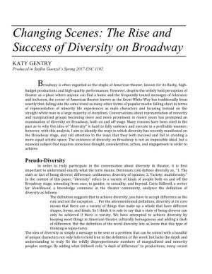 The Rise and Success of Diversity on Broadway