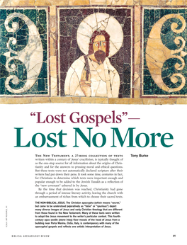 “Lost Gospels”—