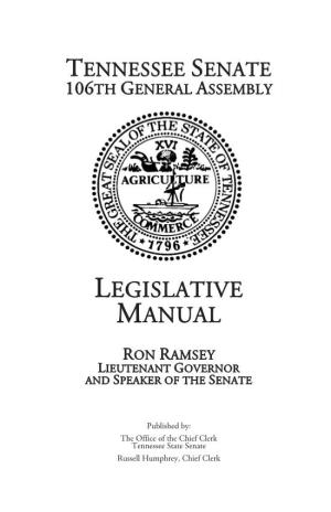 The Senate Legislative Manual