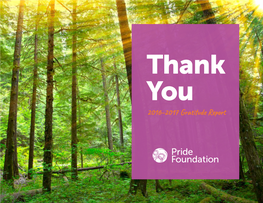 2016–2017 Gratitude Report Be Who You Are, Where You Are… Alaska