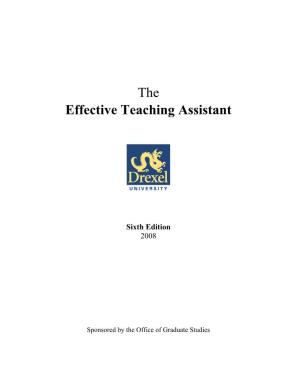 The Effective Teaching Assistant at Drexel University