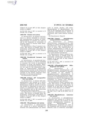21 CFR Ch. I (4–1–20 Edition) § 862.1542