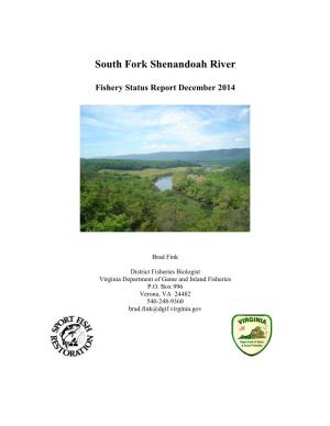 South Fork Shenandoah River Report 2014