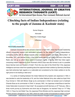 Relating to the People of Jammu & Kashmir State
