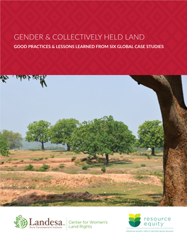 Gender & Collectively Held Land