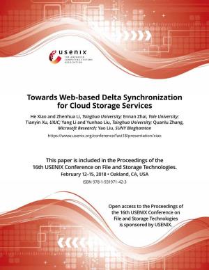 Towards Web-Based Delta Synchronization for Cloud Storage Services