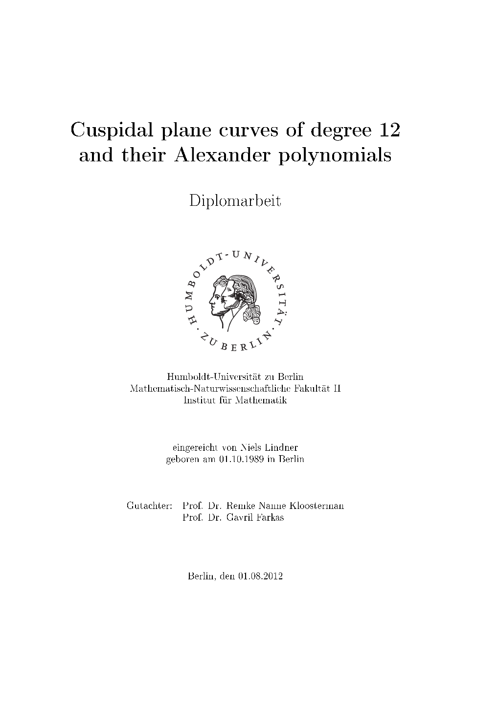 Cuspidal Plane Curves of Degree 12 and Their Alexander Polynomials