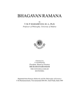Bhagavan Ramana