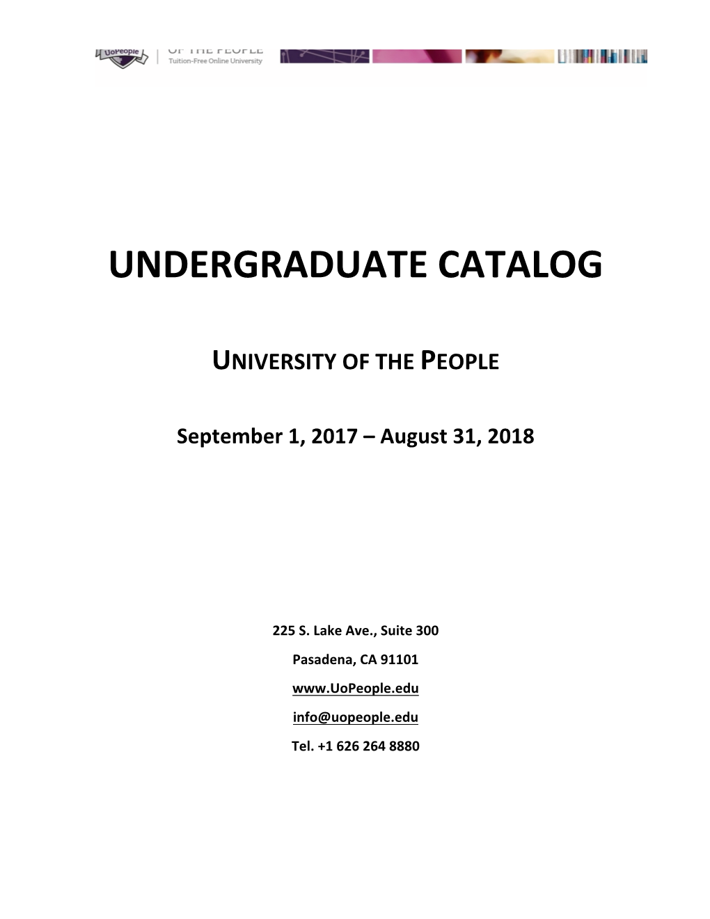 Undergraduate Catalog