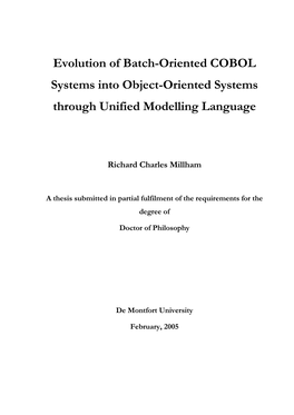 Millham-Phd Thesis