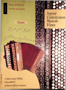 Journal Confédération Musicale France