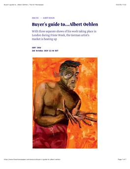 Buyer's Guide To...Albert Oehlen | the Art Newspaper 10/3/19, 11�52