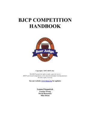 Bjcp Competition Handbook