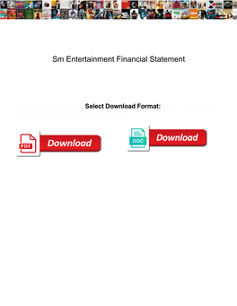 Sm Entertainment Financial Statement