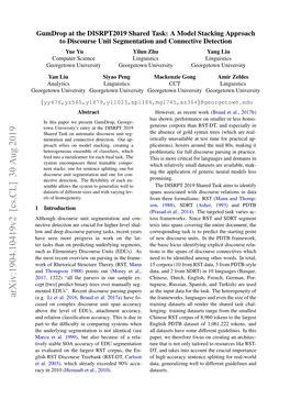 Arxiv:1904.10419V2 [Cs.CL] 30 Aug 2019 (E.G