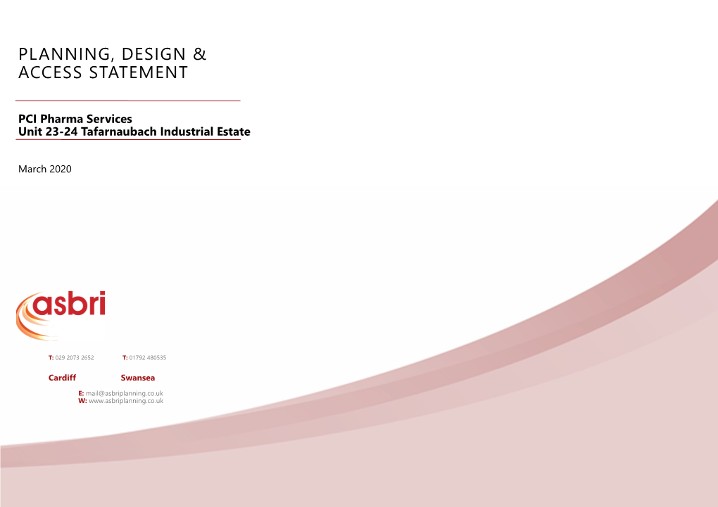 Planning, Design & Access Statement