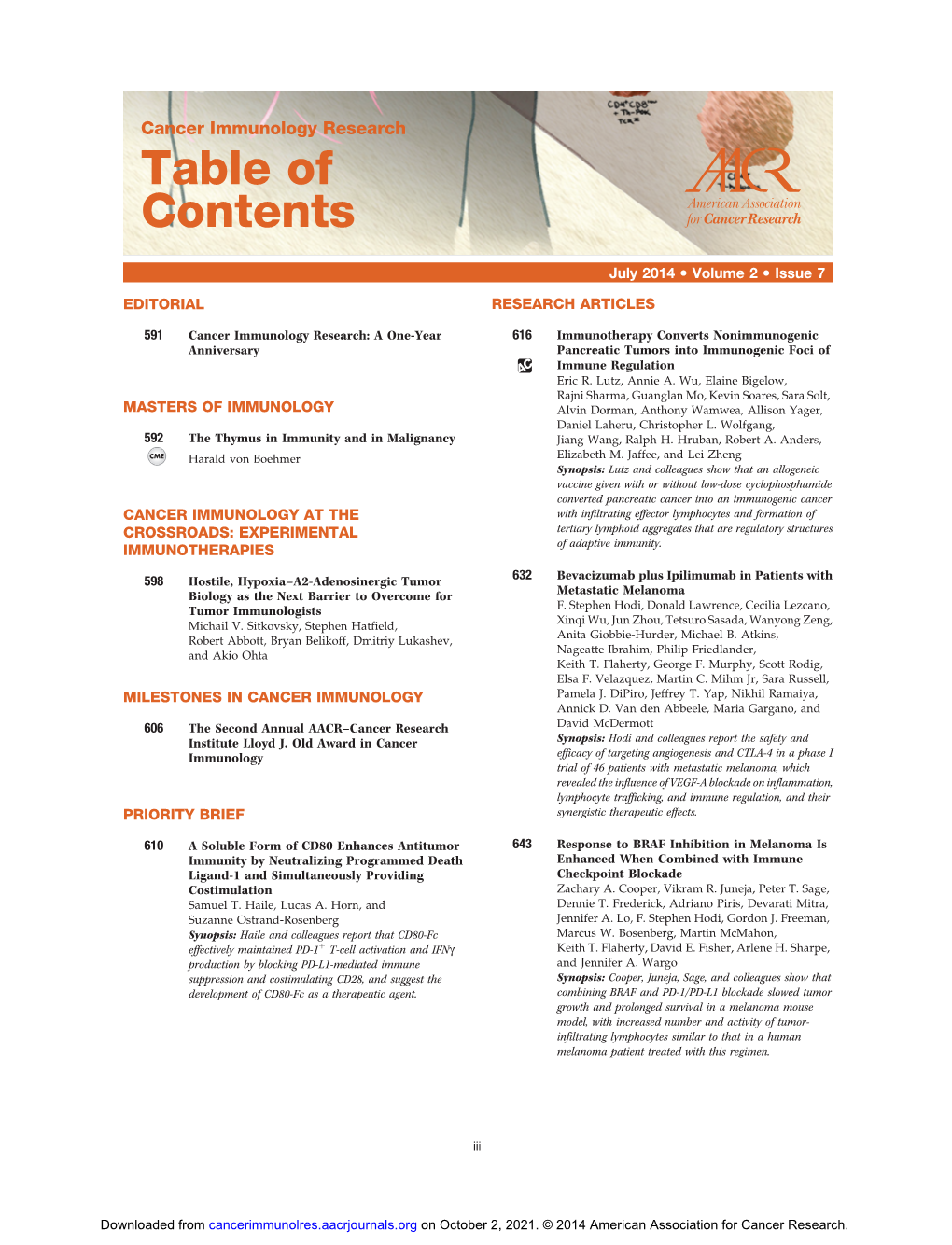 Table of Contents