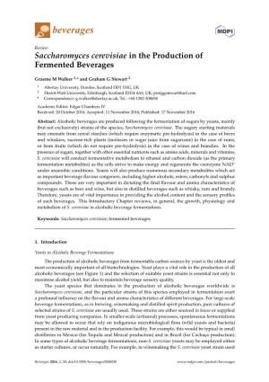 Saccharomyces Cerevisiae in the Production of Fermented Beverages