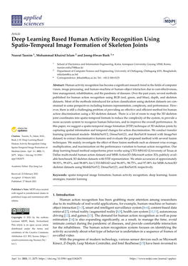 Deep Learning Based Human Activity Recognition Using Spatio-Temporal Image Formation of Skeleton Joints