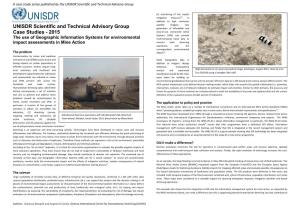UNISDR Scientific and Technical Advisory Group Case Studies
