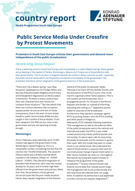 Public Service Media Under Crossfire by Protest Movements