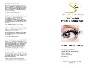 Customized Eyelash Extensions