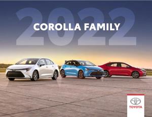COROLLA FAMILY CLICK BELOW to Contents NAVIGATE SECTIONS