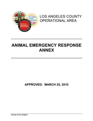 Los Angeles County Operational Area Animal Annex