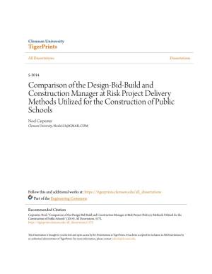 Comparison of the Design-Bid-Build and Construction Manager at Risk