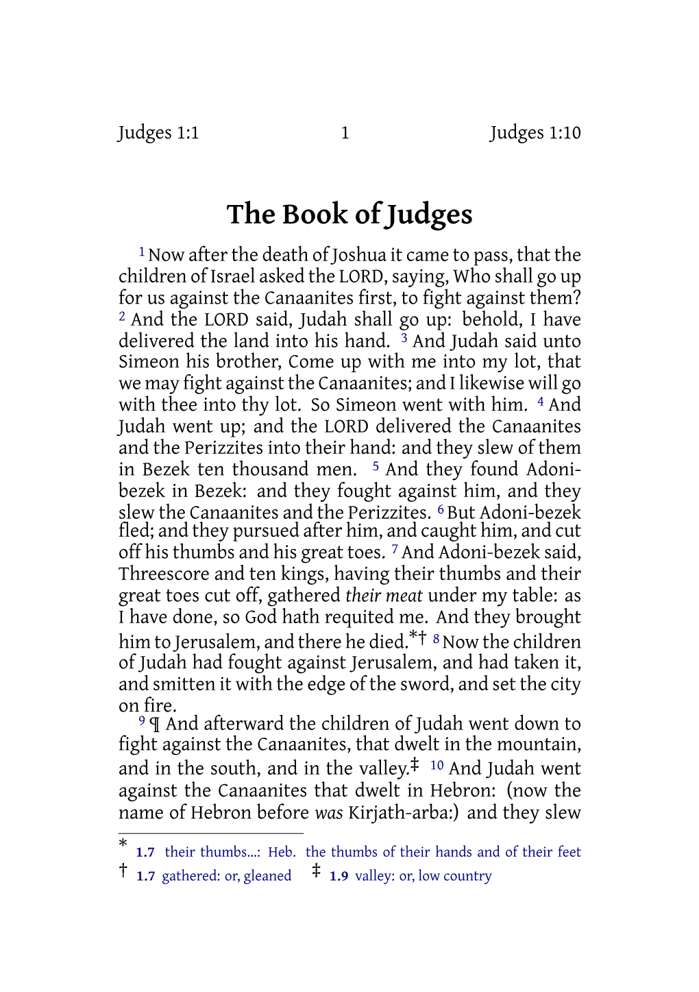 The Book of Judges