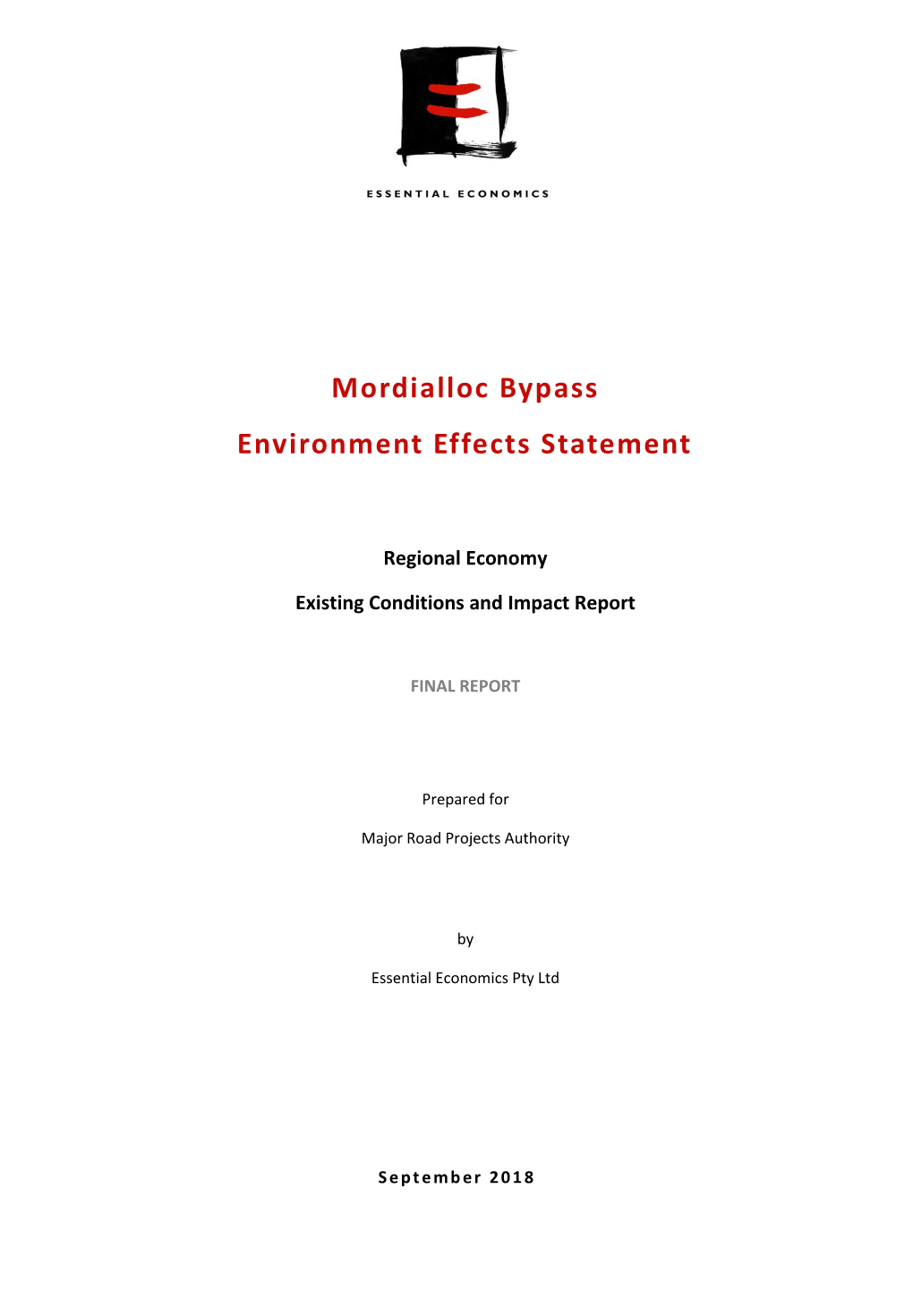 Economic Impact Assessment