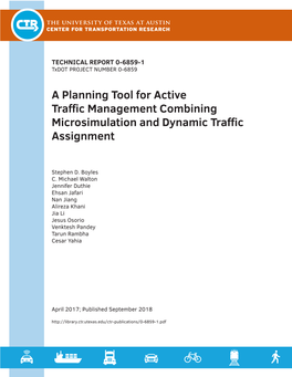 A Planning Tool for Active Traffic Management Combining Microsimulation and Dynamic Traffic Assignment
