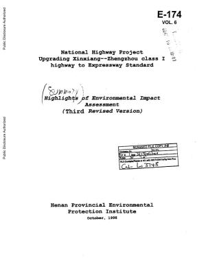 Highlightes Pf Environmental Impact Assessment