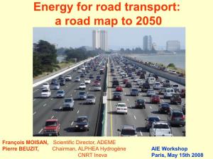 Energy for Road Transport: a Road Map to 2050