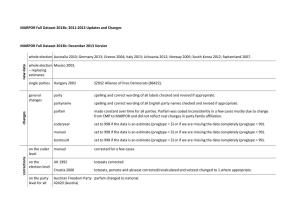 MARPOR Full Dataset 2013B: 2011-2013 Updates and Changes