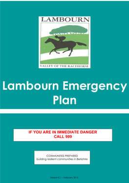 Lambourn Emergency Plan