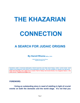 The Khazarian Connection