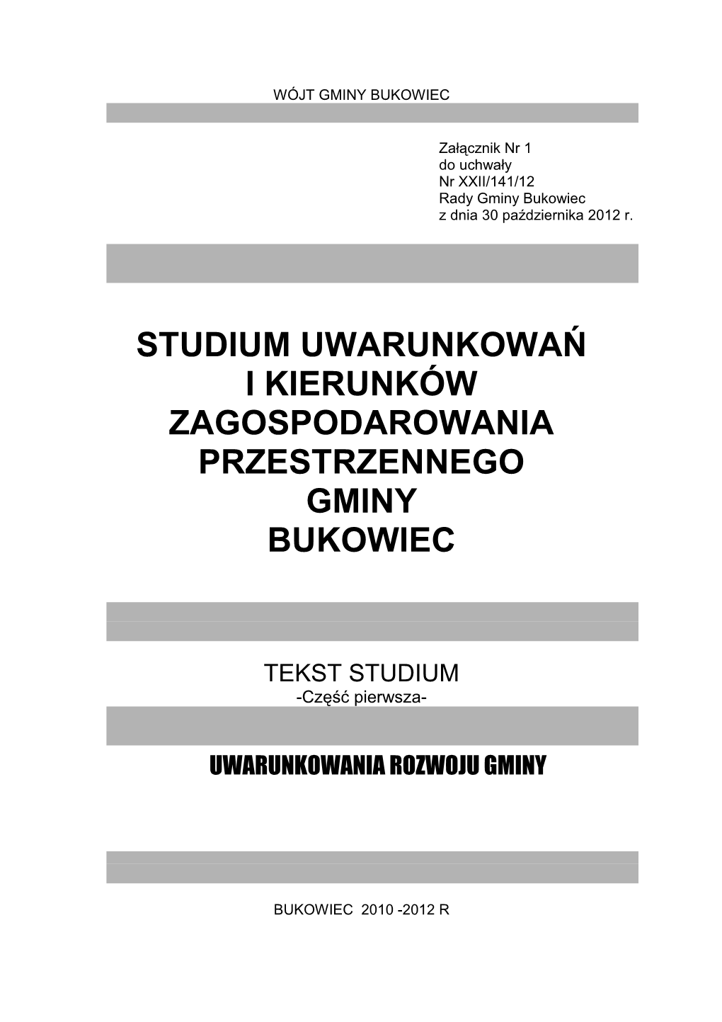 Studium Uwarunkowań I Kierunków