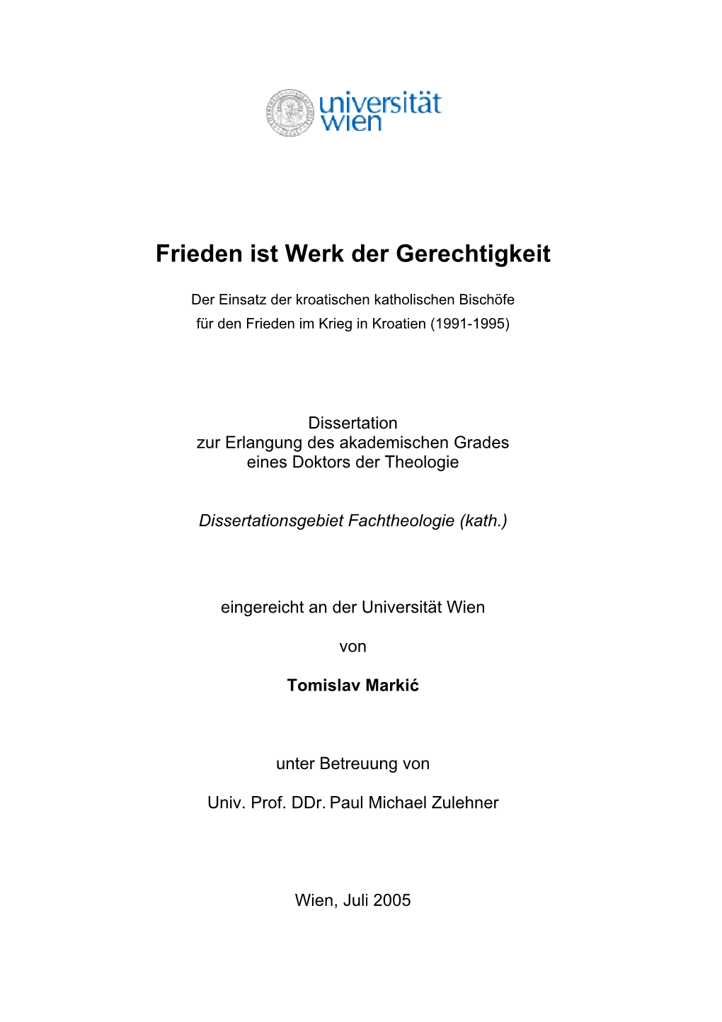 Frieden Ist Werk Der Gerechtigkeit