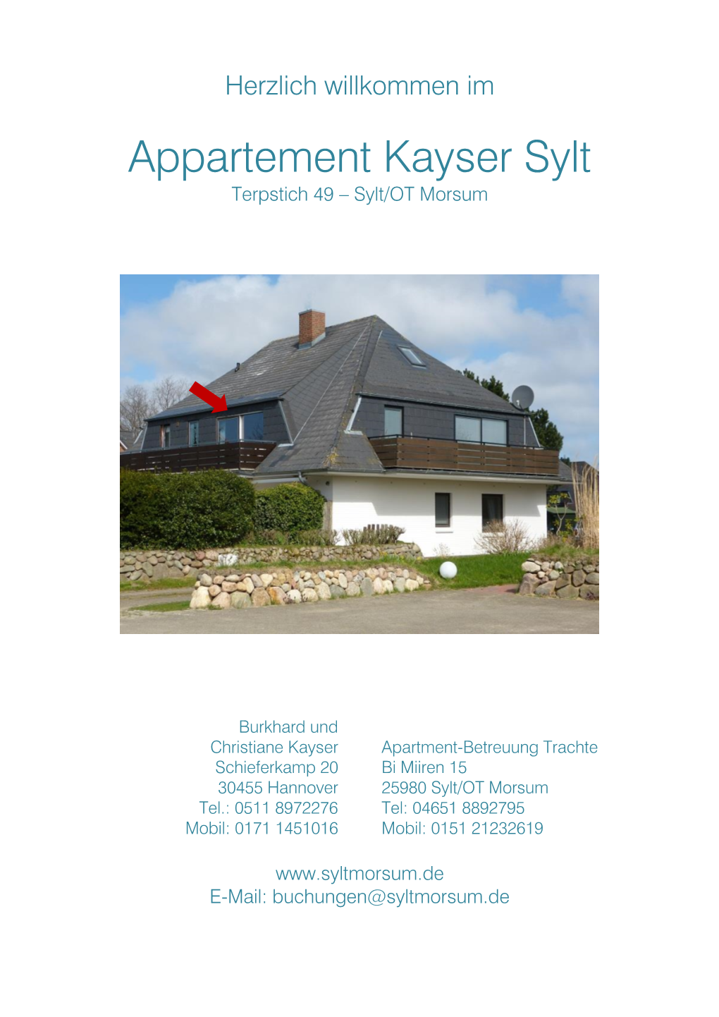 Appartement Kayser Sylt Terpstich 49 – Sylt/OT Morsum