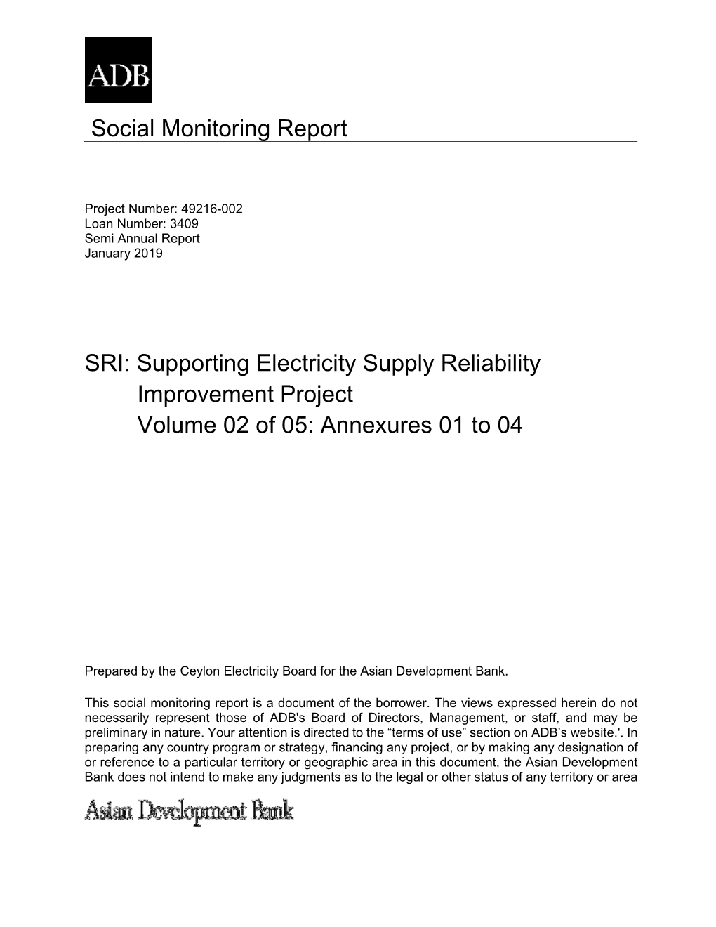 49216-002: Supporting Electricity Supply Reliability Improvement