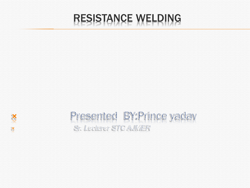 Resistance Welding Introduction